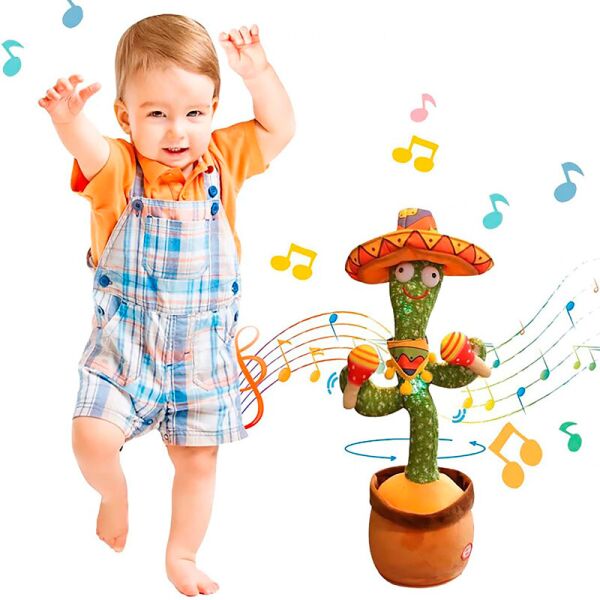 

Танцующий кактус Dancing Cactus Повторюшка поющий песни и повторяющий слова