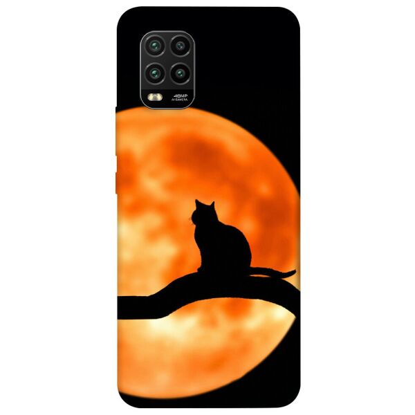 

Чехол itsPrint Кот на фоне луны для Xiaomi Mi 10 Lite