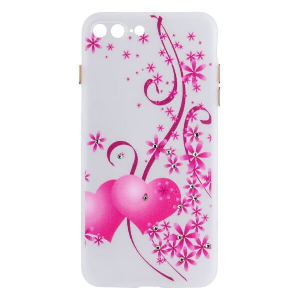 

Чехол-накладка TPU Ultra-thin Shine with Frame для Apple Iphone 7 Plus / 8 Plus 1, White Heart