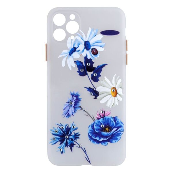 

Чехол-накладка TPU Ultra-thin Shine with Frame для Apple Iphone 11 Pro Max 2, White Flowers