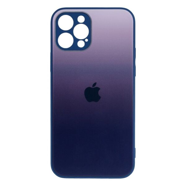 

Чехол-накладка TPU Glass Logo Matte Gradient with Frame для Apple Iphone 12 Pro 3, Blue
