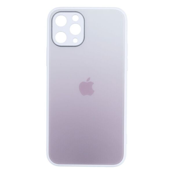 

Чехол-накладка TPU Glass Logo Matte Gradient with Frame для Apple Iphone 11 Pro 10, White
