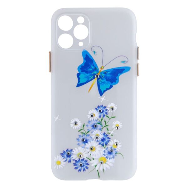 

Чехол-накладка TPU Ultra-thin Shine with Frame для Apple Iphone 11 Pro 3, White Butterfly