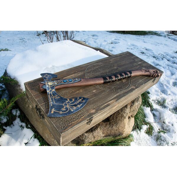

God of war топор. Кованый топор Кратоса Бог войны, лесной топор Левиафана, подарок из углеродистой стали,