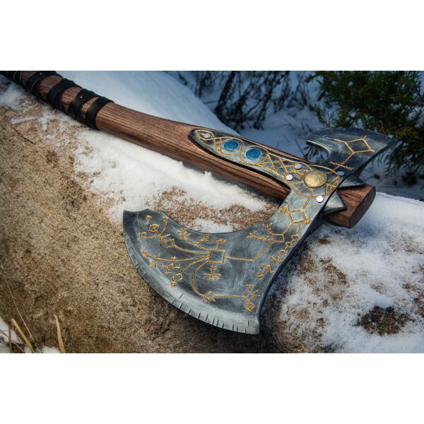 

God of war топор. Кованый топор Кратоса Бог войны, лесной топор Левиафана, подарок из углеродистой стали,
