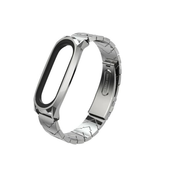 

Металлический ремешок MiJobs для Mi Band 4 серебристый