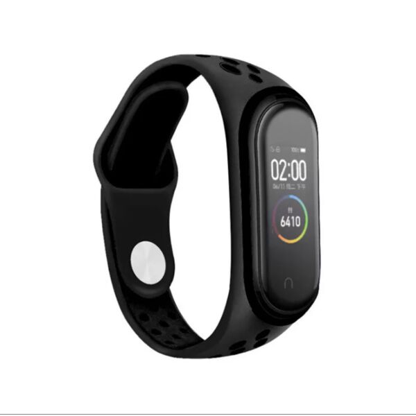 

Силиконовый ремешок Tengyue для Mi Band 5 чёрный