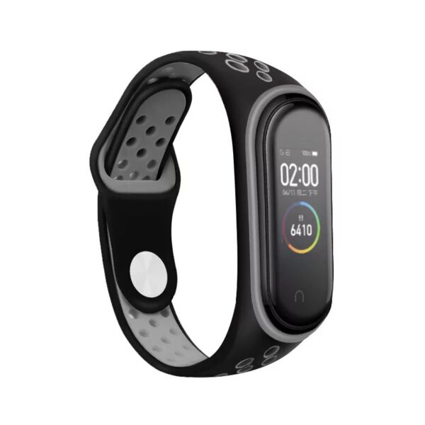 

Силиконовый ремешок Tengyue для Mi Band 4 серый