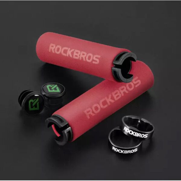 

Велосипедные грипсы RockBros красный с черным