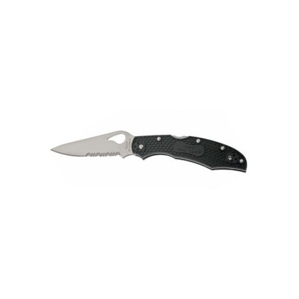 

Ніж складний Spyderco Byrd Cara Cara 2 FRN, напівсерейтор (BY03PSBK2)