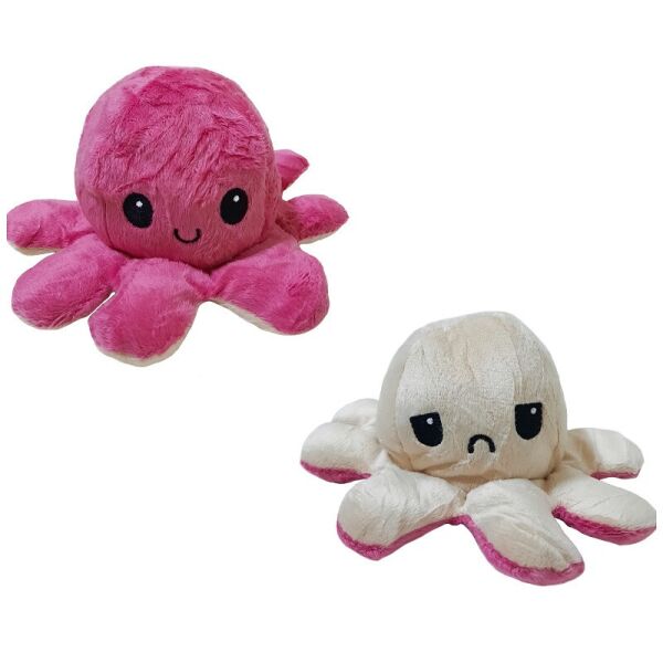 

Игрушка мягкая осьминог двухсторонний OCTOPUS 7931, бежево-розовая