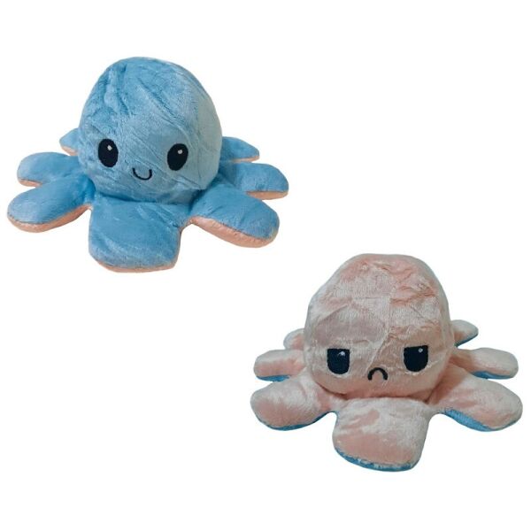 

Игрушка мягкая осьминог двухсторонний OCTOPUS 7931, бежево-голубая