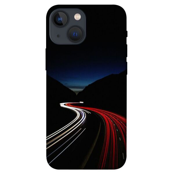 

Чехол itsPrint Красно-белая дорога для Apple iPhone 13 mini (5.4")