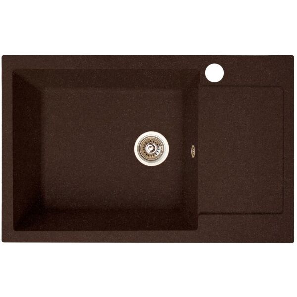 

Каменная кухонная мойка коричневая с левосторонним отверстием, прямоугольная гранитная мойка для кухни коричневого цвета из искусственного камня Akvatika (о-45945480002)