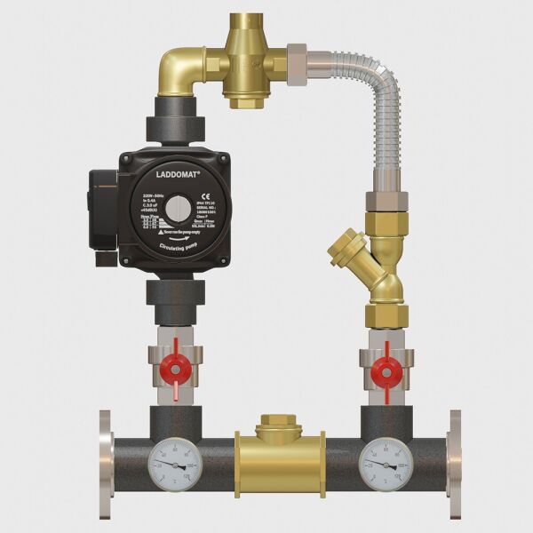 

LADOMIX 50-180 Dn 50 фланцевый, смешив. узел 65С (11/4") байпас, насос 30/6 KVANT