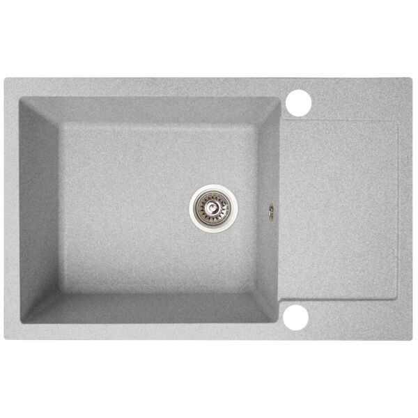 

Каменная кухонная мойка серая, прямоугольная гранитная мойка для кухни серого цвета из искусственного камня Akvatika (о-47760002)