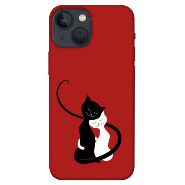 

Чехол itsPrint Влюбленные коты для Apple iPhone 13 mini (5.4")