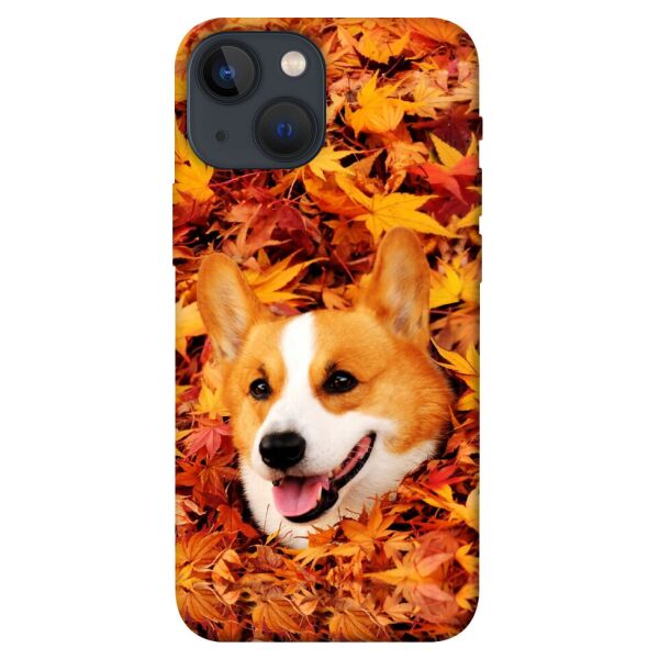 

Чехол itsPrint Корги в листьях для Apple iPhone 13 mini (5.4")