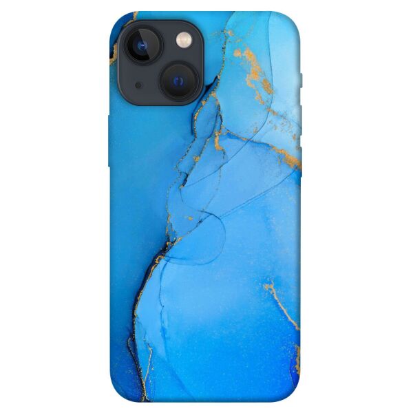

Чехол itsPrint Синий с золотом для Apple iPhone 13 mini (5.4")