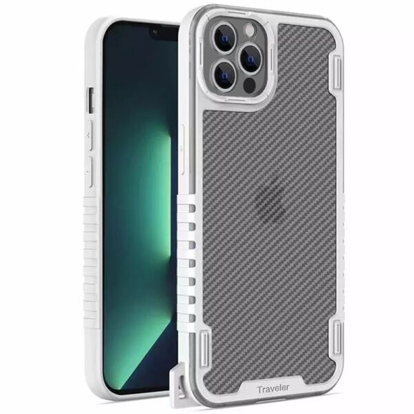 

Чехол TPU+PC TRAVEL Carbon для Apple iPhone 13 Pro (6.1")