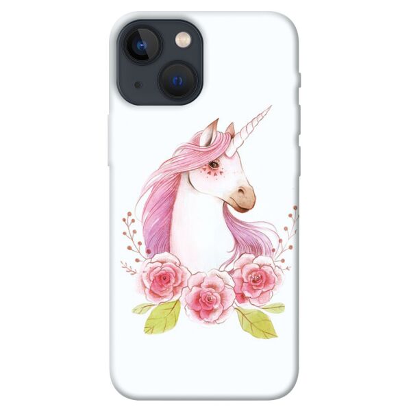 

Чехол itsPrint Единорог с цветами для Apple iPhone 13 mini (5.4")