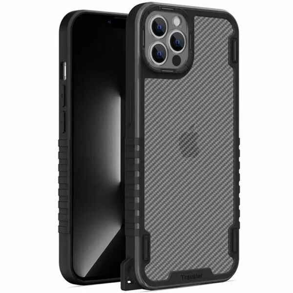 

Чехол TPU+PC TRAVEL Carbon для Apple iPhone 13 Pro (6.1")