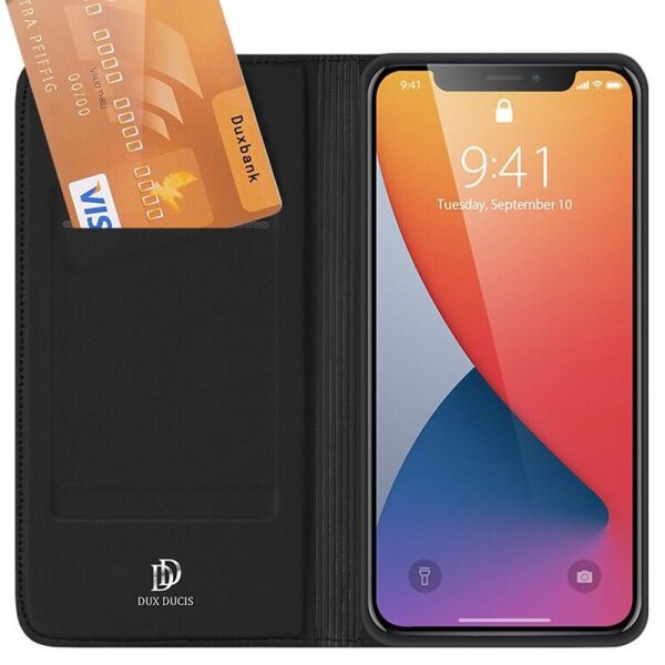 

Чехол-книжка Dux Ducis с карманом для визиток для Apple iPhone 13 (6.1")