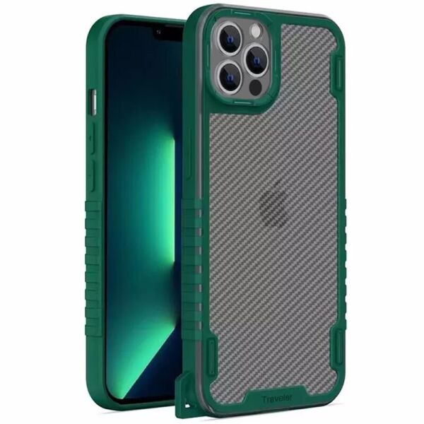 

Чехол TPU+PC TRAVEL Carbon для Apple iPhone 13 Pro Max (6.7")