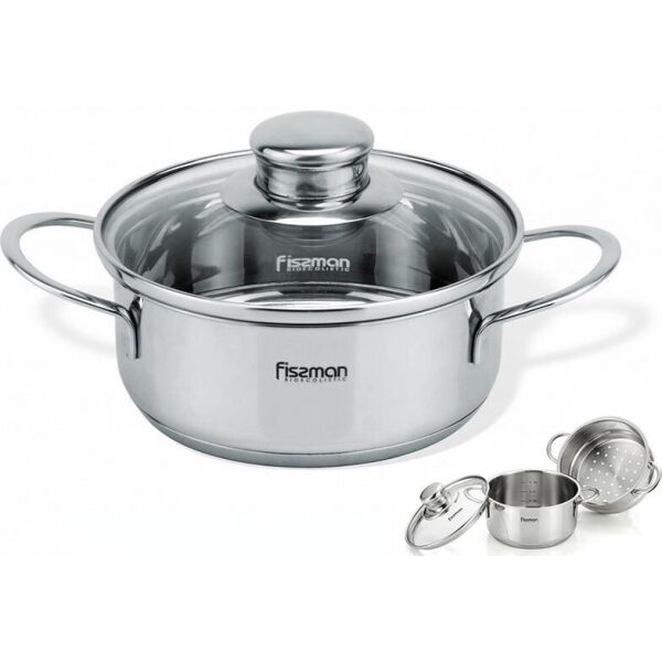 

Пароварка Bambino 3 предмета Fissman 36999-BR-1883