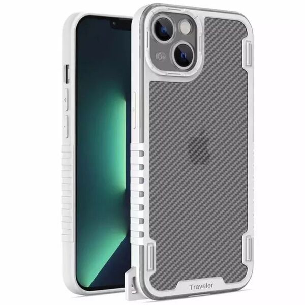 

Чехол TPU+PC TRAVEL Carbon для Apple iPhone 13 (6.1")
