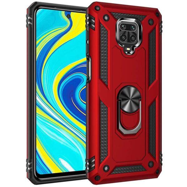 

Ударопрочный чехол Magnet для Xiaomi RedMi Note 9 Pro Красный