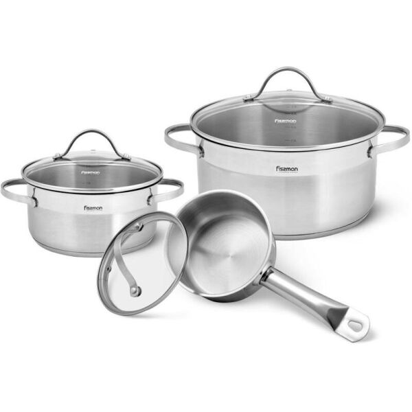 

Набор кухонной посуды Evita 6 предметов из нержавеющей стали Fissman 86331-BR-1067