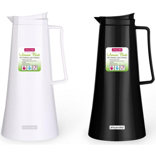 

Термос Glass Jug 1000 мл зеркальная колба blackandWhite Kamille 43897-BR-1882