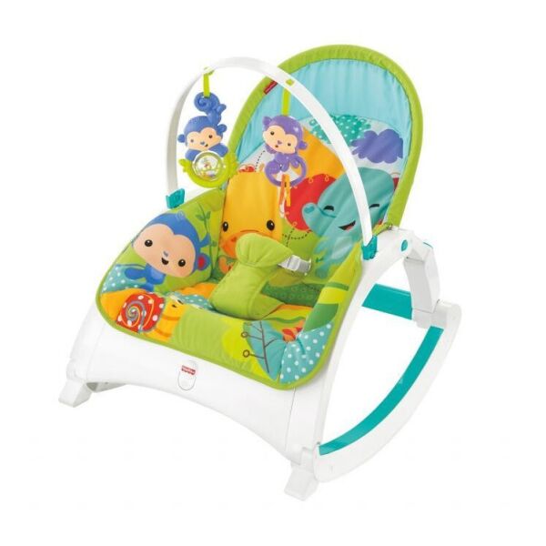 

Кресло шезлонг качалка 3в1 Тропический лес Fisher Price 28622-BR-1506