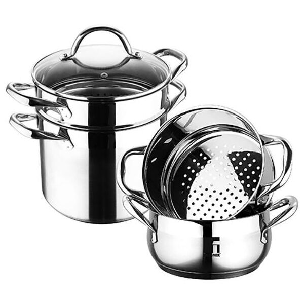 

Пароварка 1-уровневая 16х21см нержавеющая сталь объем 5л Bergner 115422-BR-1072