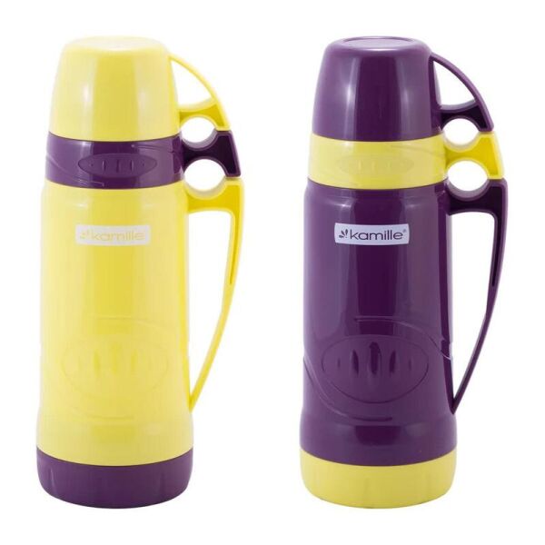 

Термос Glass Violet 600 мл зеркальная колба и 2 чашки Kamille 43946-BR-1882