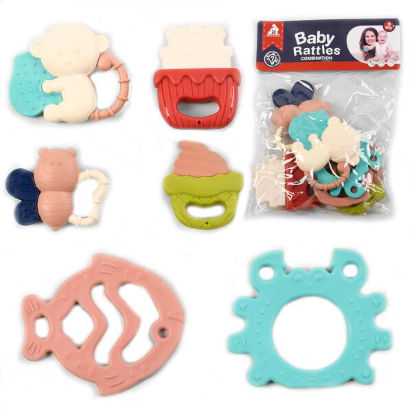 

Набор погремушек Kimi прорезыватели 6 шт Разноцветный 6966338250187