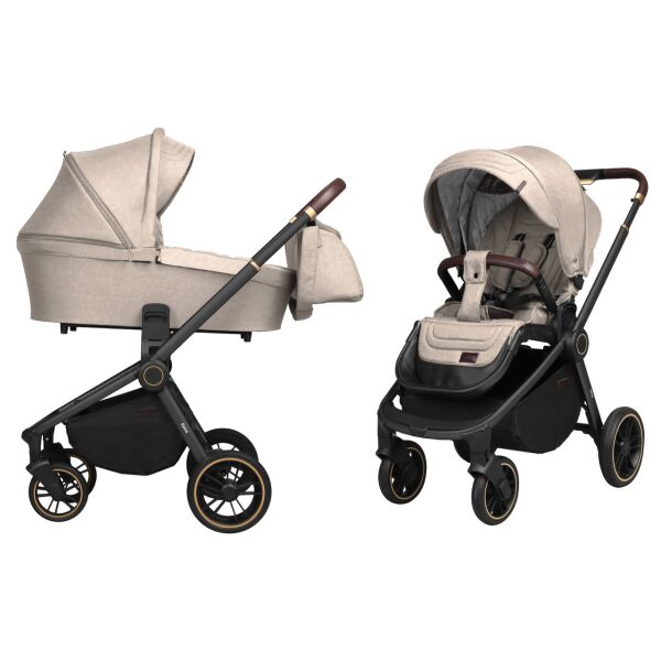 

Коляска универсальная CARRELLO Epica CRL-8510/1 (2in1) Almond Beige +дождевик