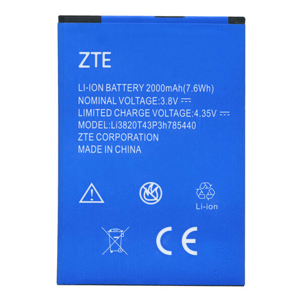 

Батарея ZTE LI3820T43P3H785440 (ZTE Blade L370 / Blade L2 Plus)
