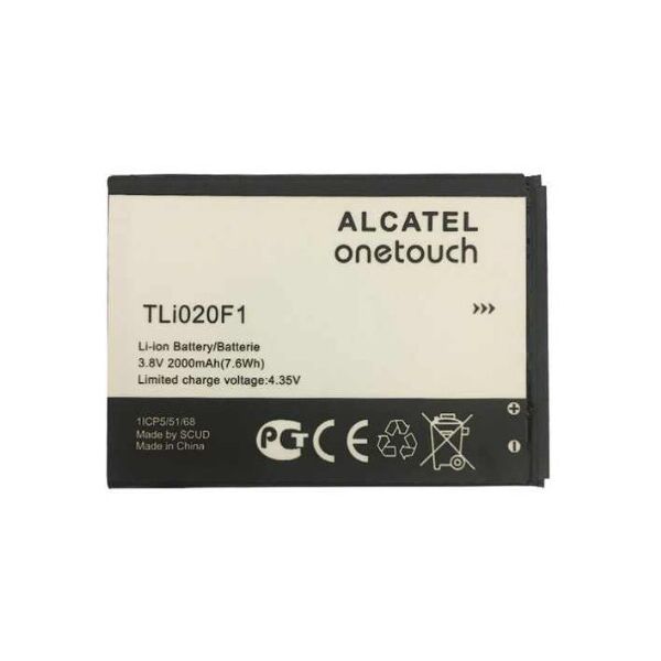 

Батарея Alcatel/TCL TLi020FA, TLi020F1, TLi020F7 (2000mAh) / TLi019B2, TLi019B1 (1900mAh) - OT7040D, OT7041D Pop C7, OT5045D, OT5010G PIXI 4 (5), OT5042D POP 2 (5.0), OT5042X POP 2 (4.5), TCL