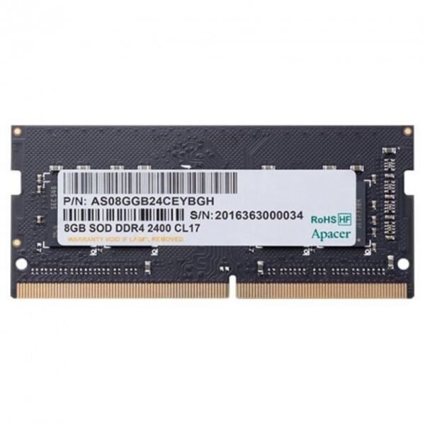 

Оперативная память Apacer 8 GB SO-DIMM DDR4 3200 MHz (AS08GGB32CSYBGH)
