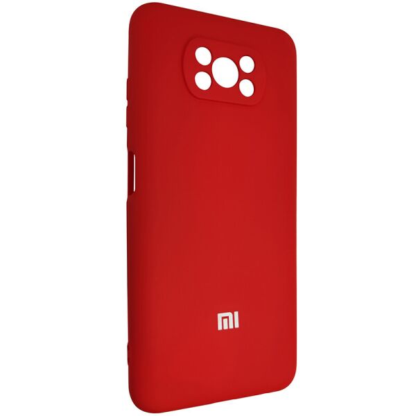 

Чехол Silicone Case for Poco X3 Red