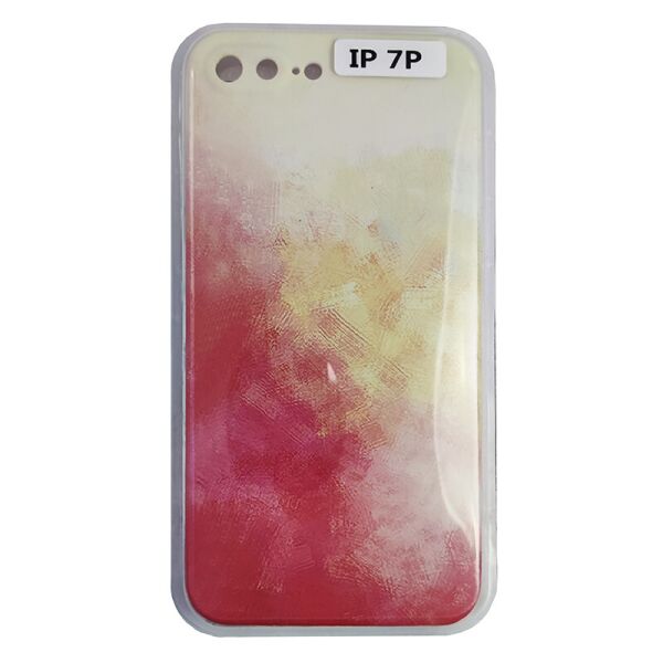 

Чехол Silicone Water Print iPhone 7/8 Plus Mix Color Yellow