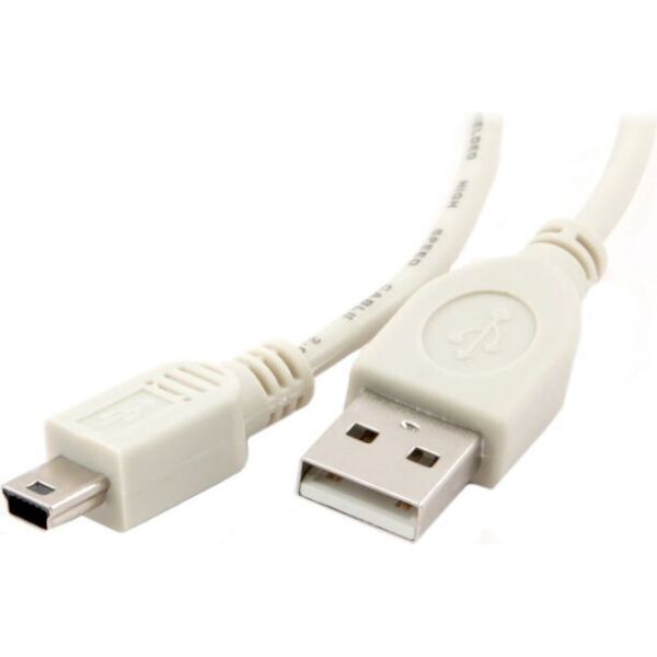 

Кабель Cablexpert mini USB2.0, A-папа/mini USB 5-пин, 1,8м (CC-USB2-AM5P-6)