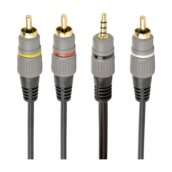 

Кабель Cablexpert Аудио-видео 3.5 Jack (4pin)-3RCA, 1.5м (CCAP-4P3R-1.5M)