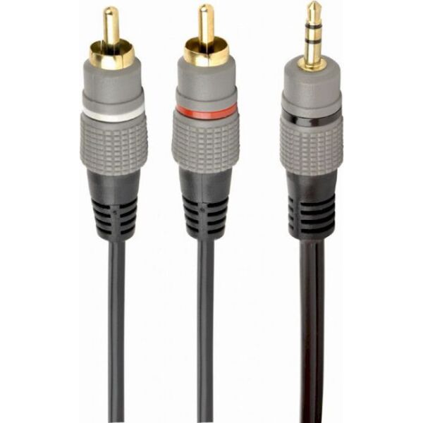 

Кабель Cablexpert 3.5мм/2хRCA-тюльпан папа, 5м (CCA-352-5M)