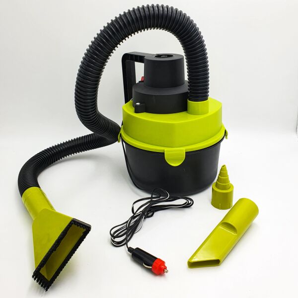 

Автомобильный пылесос с функцией насоса 2 в 1 от прикуривателя 12В Black Wet & Dry Auto Vacuum Cleaner зеленый