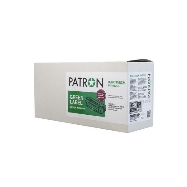 

Картридж PATRON CANON 052 GREEN Label (PN-052GL)