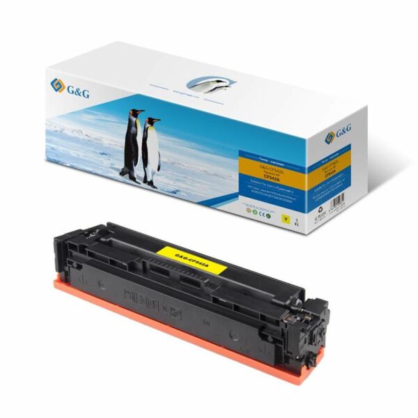 

Картридж G&G для HP CLJ M280/M281/M254 Yellow 1.3K (G&G-CF542A)