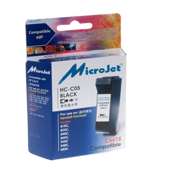 

Картридж MicroJet для HP №15 Black (HC-C05)